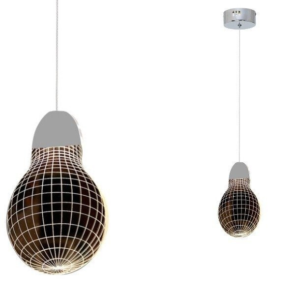 Lampa wisząca żarówka 3D LED