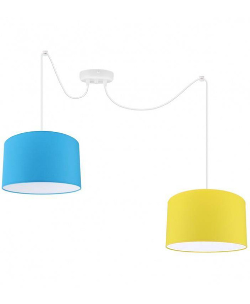 Lampa do pokoju dziecka typu Pająk z kolorowymi abażurami