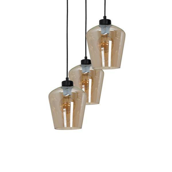 Nowoczesna lampa wisząca koło SANTIAGO AMBER MLP6613