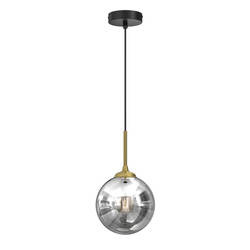 Stylowa lampa wisząca REFLEX fi 17 MLP8413, czarny/złoty, 1x40W E14