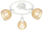 Lampa sufitowa Candellux 98-68125 spirala E14 biały drewno