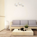 Nowoczesna lampa wisząca listwa VENEZIA WHITE 3xE27 MLP5438