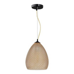 Nowoczesna lampa wisząca FIJI bursztynowy ML5546