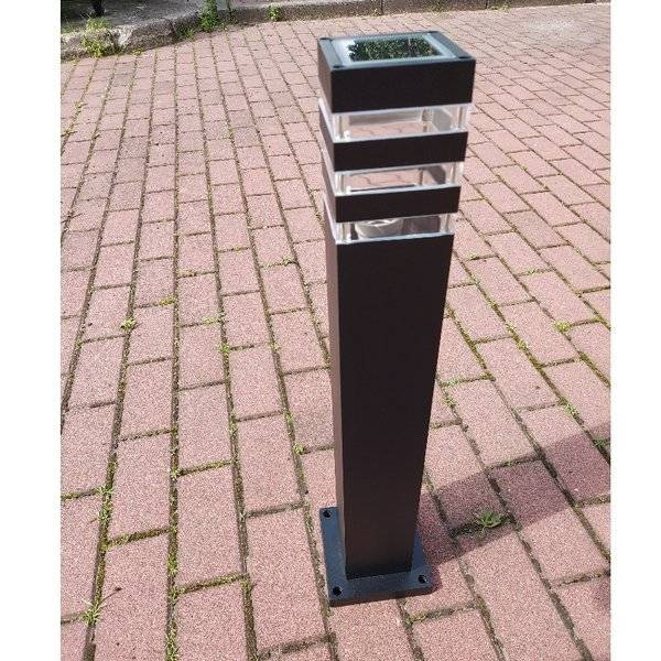 Słupek zewnętrzny ogrodowy OIR czarny 65cm