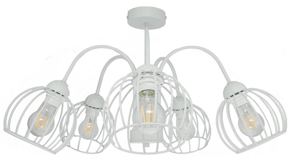 LAMPA SUFITOWA ARCANA 5 SZARA KULA