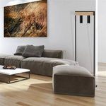 Nowoczesna lampa stojąca WEST BLACK 2xGU10 MLP5516