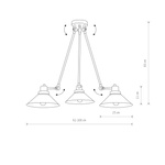 Lampa sufitowa na ramionach TECHNO III