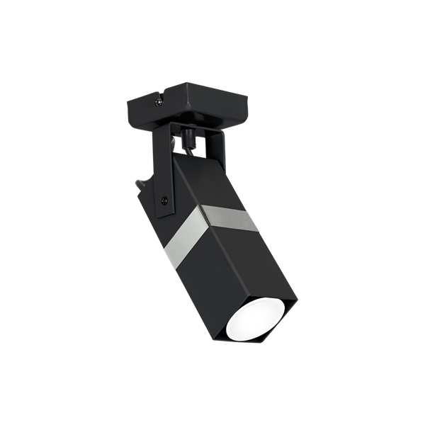 Nowoczesny kinkiet spot VIDAR BLACK/CHROME 1xGU10 MLP6285
