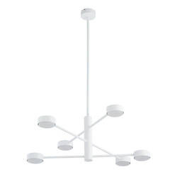 Plafon wewnętrzny do salonu ORBIT VI GX53 8W LED wys. 53-85cm | biały