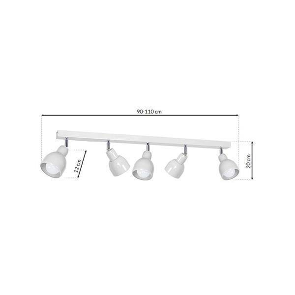 Lampa sufitowa PIK WHITE 5xE27 MLP9683