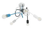 Lampa sufitowa do pokoju dziecka kolorowa w stylu loft Mondo 1001/5MX5