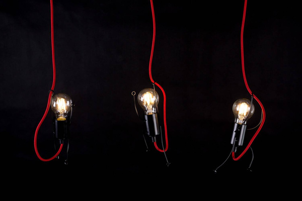 Lampa do pokoju dziecięcego czarna Bobi 3