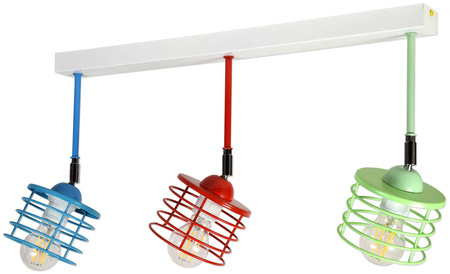 Lampa do pokoju nastolatka nowoczesna w stylu loft Listwa Edison Koszyk 3