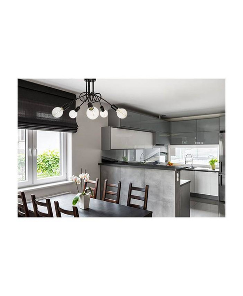 Lampa do pokoju dziecięcego żółta w stylu loft  Edison 5
