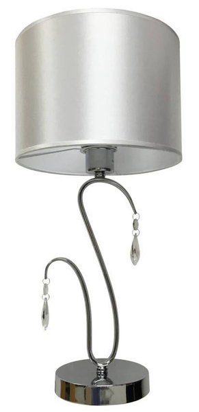 Lampka stołowa chrom/biała Carmen 41-40602