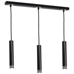 Nowoczesna lampa wisząca DANI BLACK/CHROME 3xGU10 MLP6232
