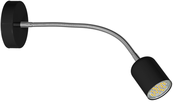 Kinkiet MAXI BLACK 1xGU10