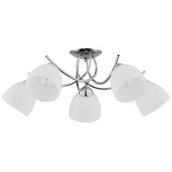 Lampa sufitowa do salonu MARISA 5x E27 wys. 25cm | chrom