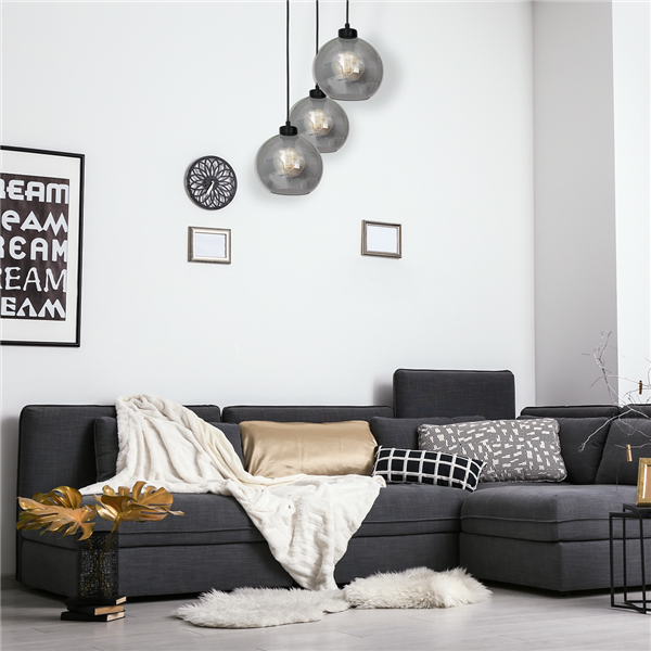 Nowoczesna lampa wisząca koło SOFIA SMOKED MLP6583