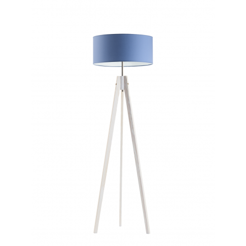 Lampa podłogowa do pokoju dziecka drewniana Magiczny Cylinder różowy abażur 1XE27