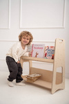 Regał do pokoju dziecięcego drewniany montessori L