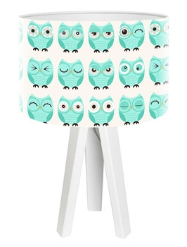 Lampka stołowa do pokoju dziewczynki i chłopca Sowy