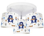 Lampa z motywem misia dla chłopca i dziewczynki Teddy 3 Koło