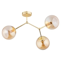 Lampa sufitowa ALFA GOLEM ZŁOTA 3xE14 58cm | 62264