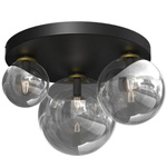Stylowa lampa sufitowa REFLEX 2xE14 + 1xE27 | Złota
