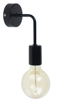 Lampa ścienna kinkiet do pokoju dziecka czarny w stylu loft Vanessa 1xE27