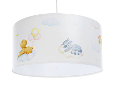 Lampa dziecięca Leśni Przyjaciele i Chmurki 60 cm