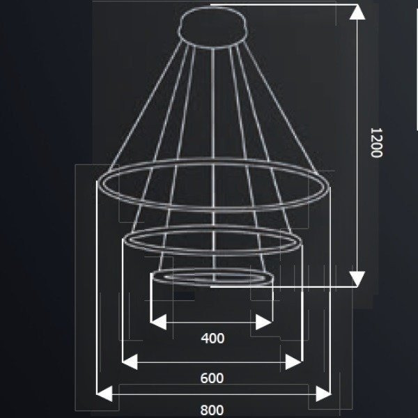 Lampa wisząca ORION WHITE III LED