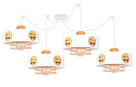 Lampa wisząca do pokoju dziecka regulowana pająk Smile 4xE27 Led