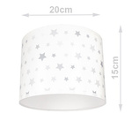 Lampa sufitowa do dziecięcego pokoju 3-punktowa Gwiazdki szare Led 