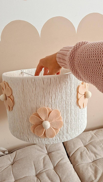 Lampa dla dziewczynki w stylu Boho Kwiaty Nude