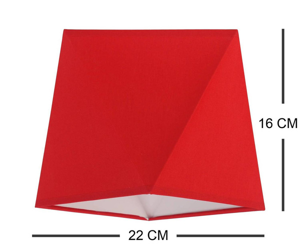 Lampa sufitowa dla dziecka czerwone abażury regulowana 2-punktowa Diament 2xE27 Led 