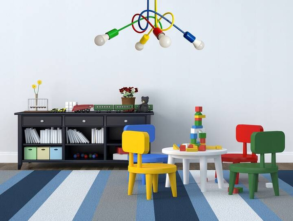  Lampa sufitowa do pokoju dziecięcego kolorowa Mondo 4 Loft 