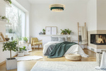 Lampa w stylu Boho Rotang z naturalnego ratanu- średnica 60 cm 