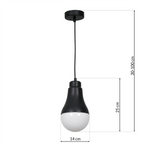 Nowoczesna lampa wisząca HELIOS BLACK 3xE14 40W MLP6470