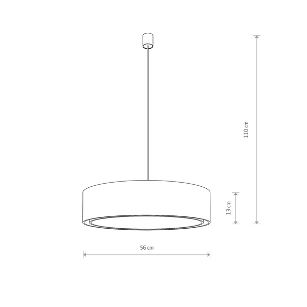 Lampa wisząca MIST III śr.50cm