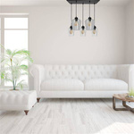 Nowoczesna lampa wisząca prostokąt SANTIAGO CLEAR MLP6615