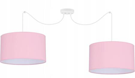 Lampa sufitowa dla dziewczynki różowa typu pająk PINK abażur 35 cm 2xE27 Led