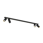 Lampa punktowa listwa natynkowa MONO IV dł. 118cm GU10 | czarny złoty