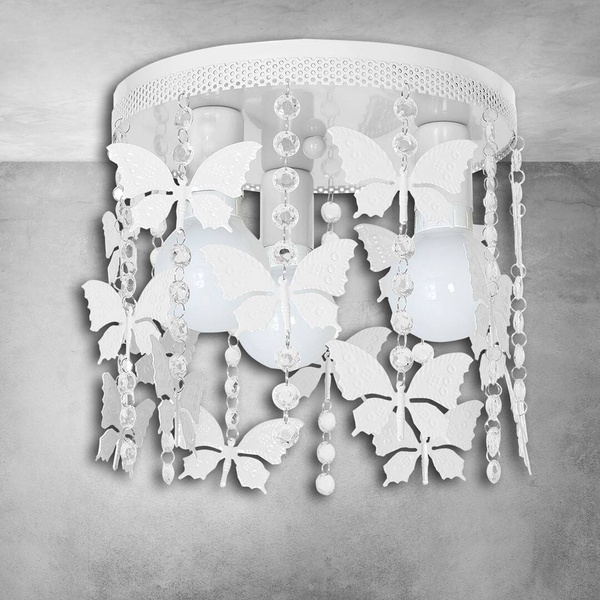 Lampa sufitowa do pokoju dziewczynki szara ANGELICA MLP1164