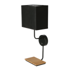 KETO KINKIET CZARNY 1X40W E14 ABAŻUR Z WŁĄCZNIKIEM