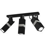Nowoczesna lampa sufitowa VIDAR BLACK/CHROME 3xGU10 MLP6286
