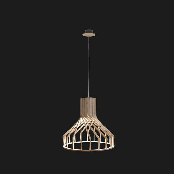 Lampa wisząca sklejka BIO 38cm E27