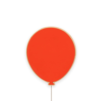 Drewniana lampka nocna do pokoju dziecięcego Balon Czerwony