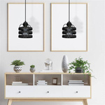Lampa wisząca LARS BLACK 1xE27 MLP798
