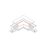 Łącznik kątowy CTLS RECESSED POWER L CONNECTOR RIGHT L-R 8231